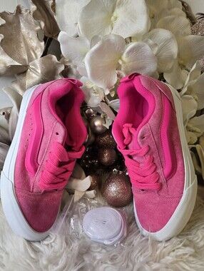 Vans Knu-Skool 'Pink Glo' - VNO009QCYU2 Knu-Skool 'Pink Glo'.women Shoes New